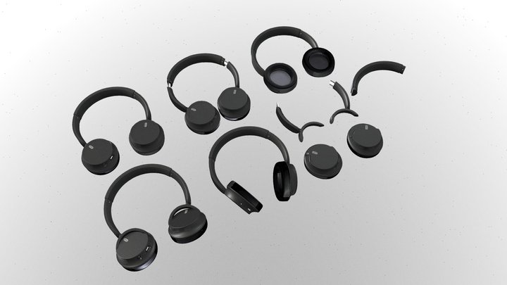 Sony WH-CH720N Headphone 3D Model By Sagar modi