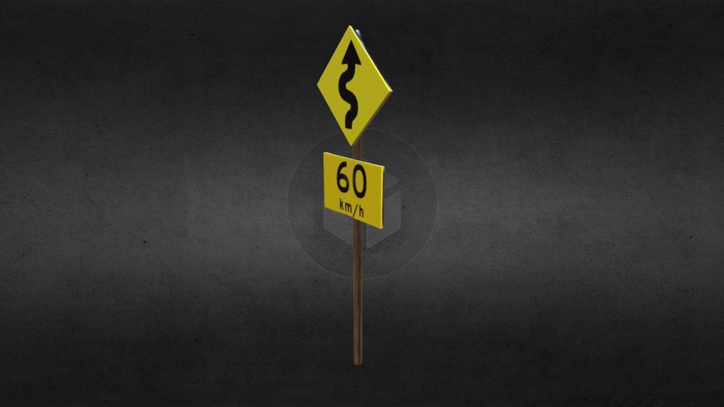GOR_AC_CurvyRoadSign_3 — Sketchfab embed 3D viewer
