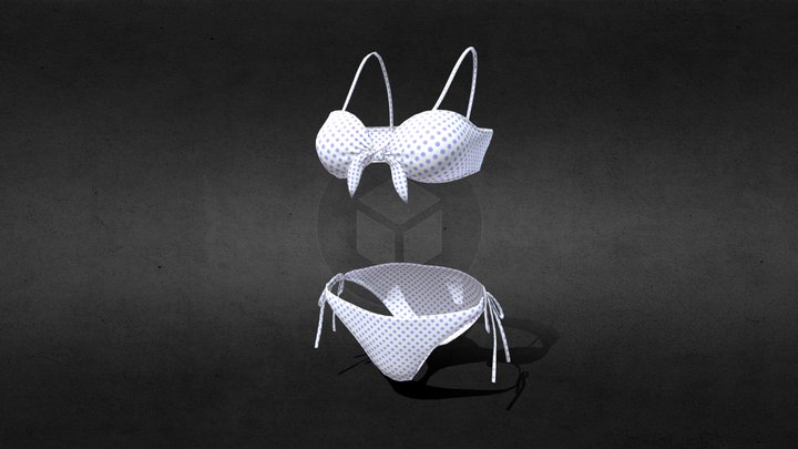 Ribbon Bikini#1 3D Model