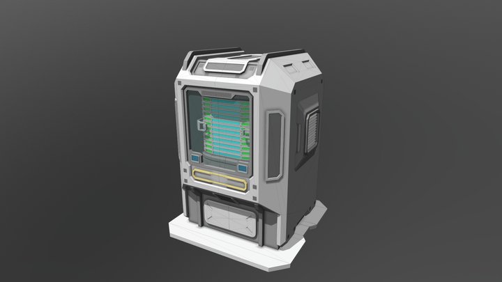 Space Engineers Data Storage Block 3D Model