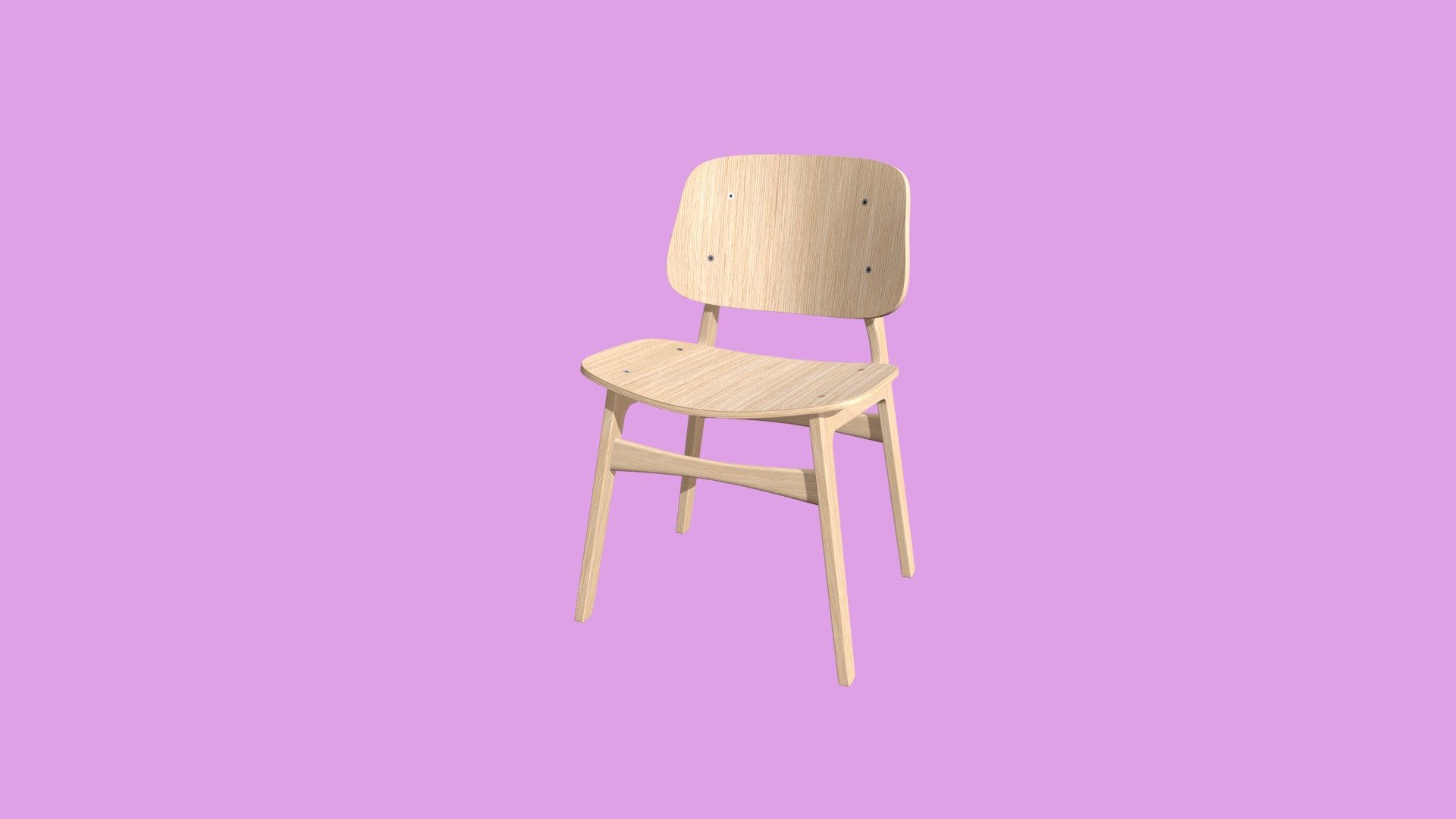 WOODEN CHAIR - Download Free 3D model by Diego Moraes ...