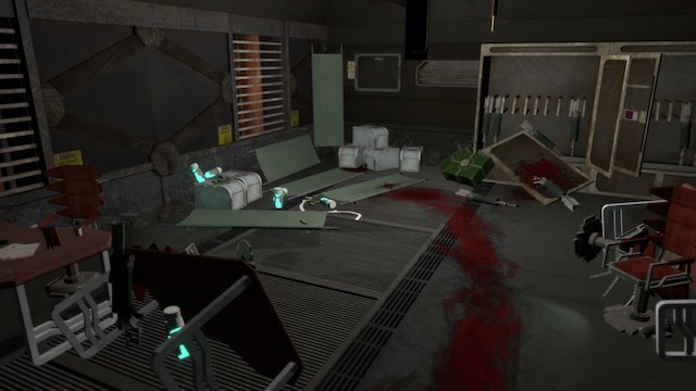 Dead Space Inspired Security Office 3D Model