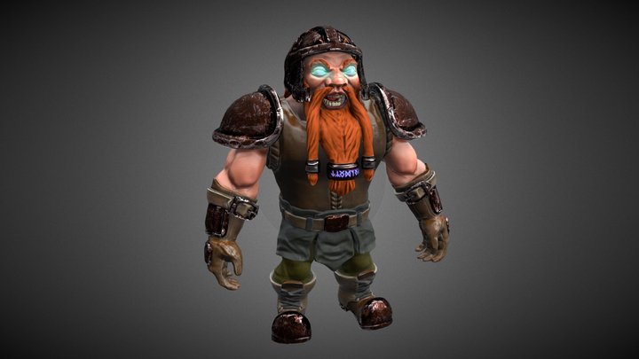 Dwarf Stylized 3D Model