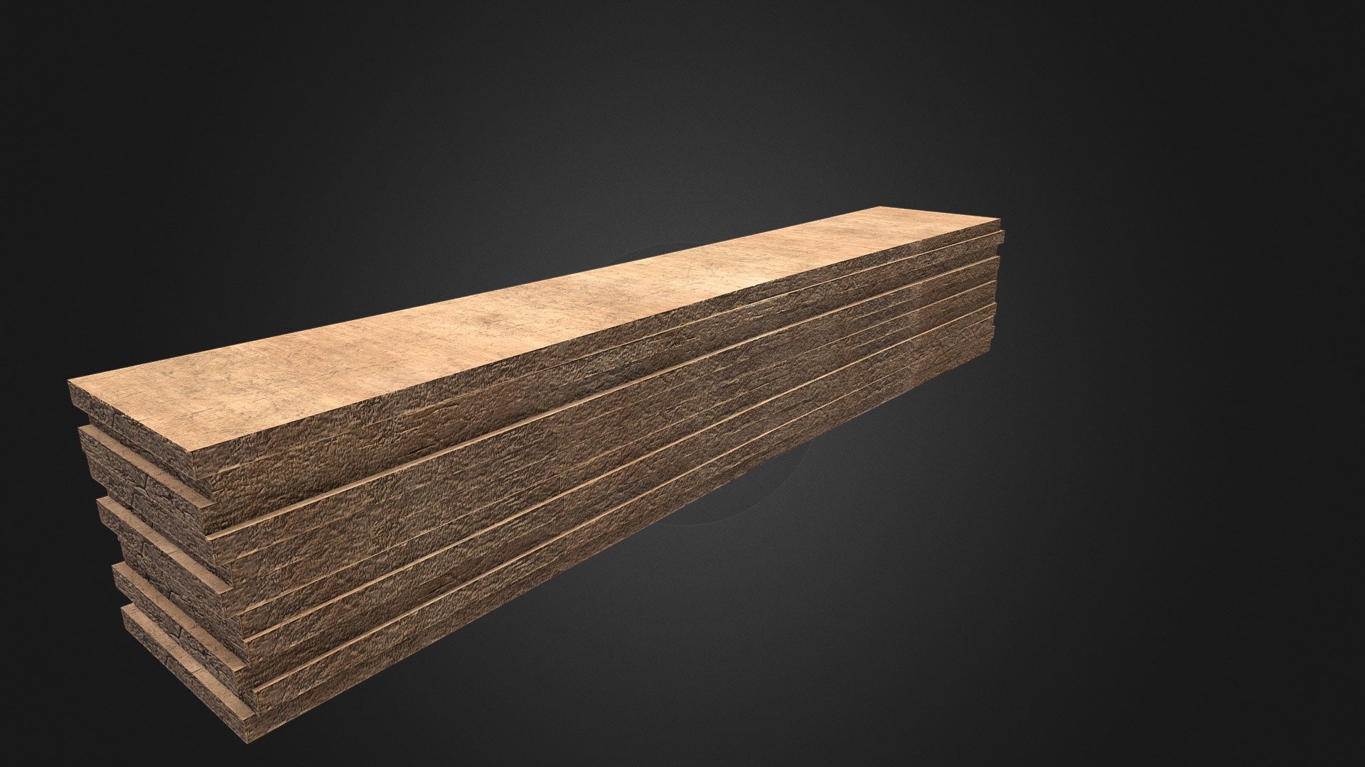 Wood Planks Pile (game ready asset) Download Free 3D model by Pixel Life (pixellife) [a798674