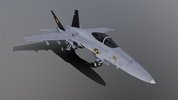 F/A-18C Hornet – Modelo 3D gratuito STL