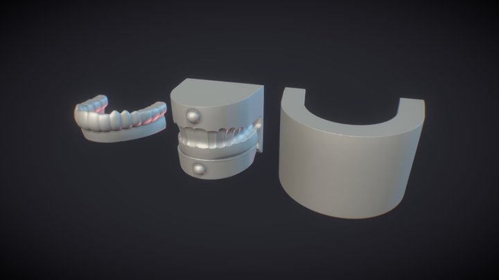 Cyberdoll Lower Teeth Mould 3D Model