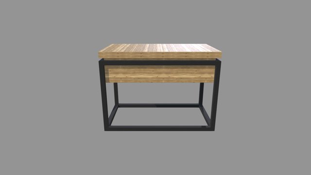 Rect Table 3D Model