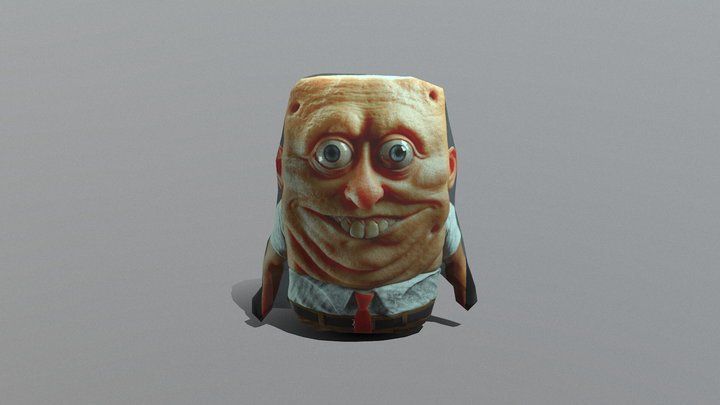 Ultra Realistic Spongebob WIP 3D Model