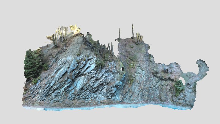 Aufschluss 6 Amplersbach 3D Model