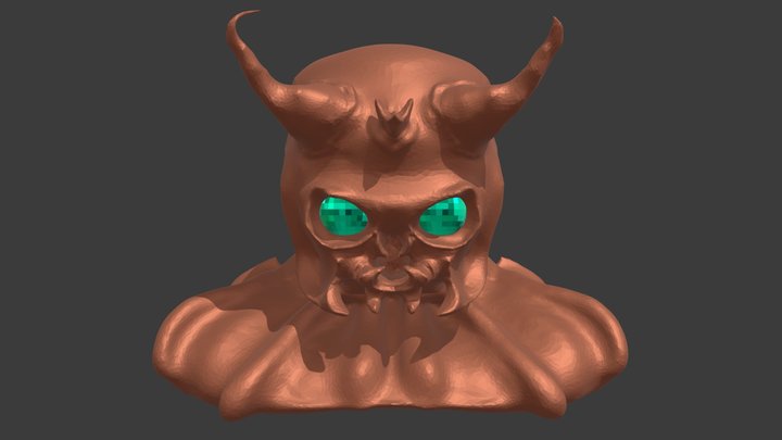 [Blender Sculpt Learning #1] Hornet devil 3D Model