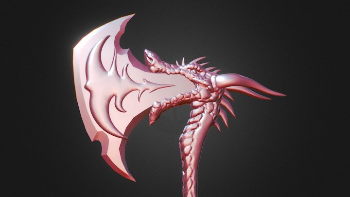 Dragon Axe 3D Model