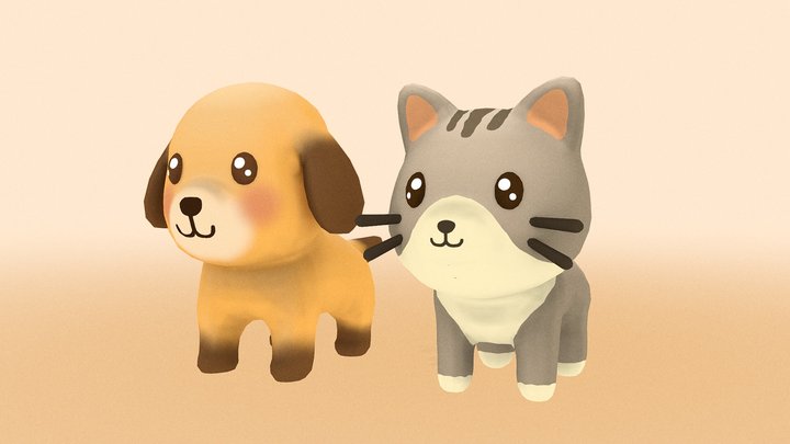 Free Pack - Cartoon Dog, Cat