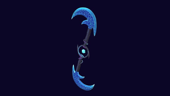 Stylized WoW weapon 3D Model