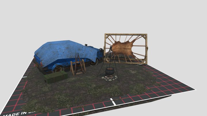 DAE 5 Finished Props - Forest Loner 3D Model