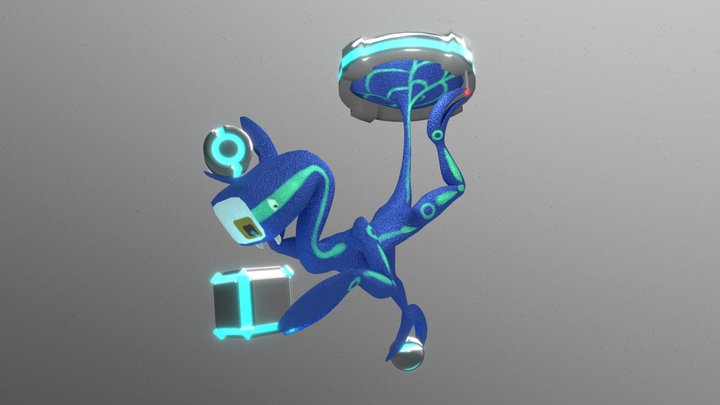 Alien Technician 3D Model