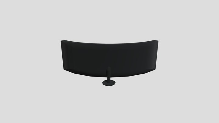 Curved gaming monitor 3D Model