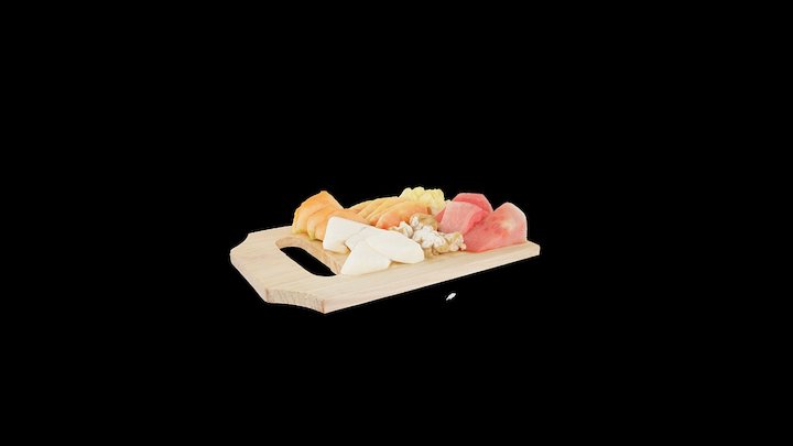 Chopped Fruit raw model 3D Model