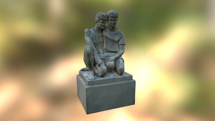 Escultura Parque Eduardo VII 3D Model
