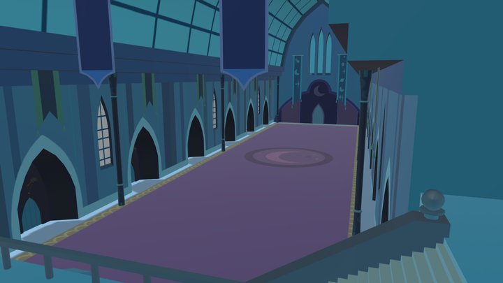 Moonlight Castle SF 3D Model