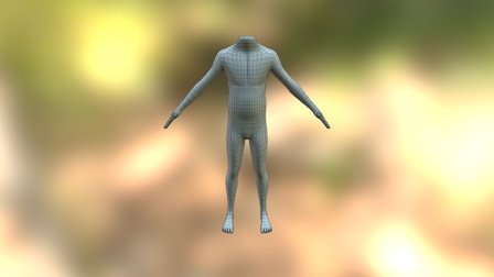 Character Base Mesh 3D Model