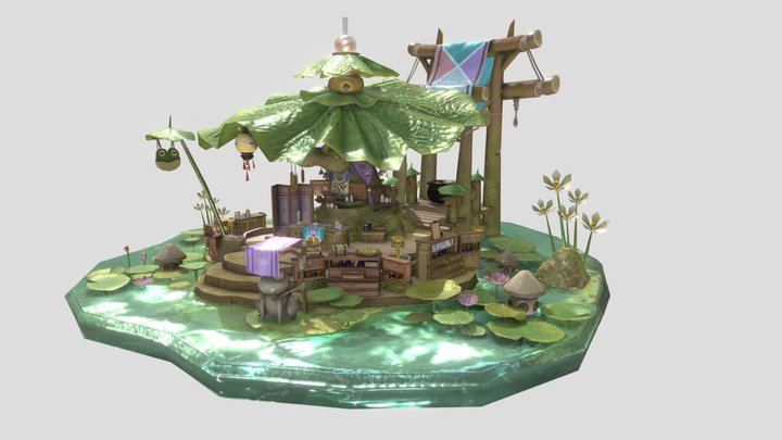 Diorama Potion shop 3D Model