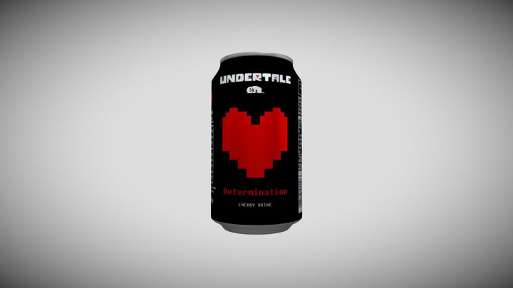 Undertale Energy Drink - Determination 3D Model