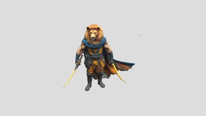 Lion_Warrior 3D Model