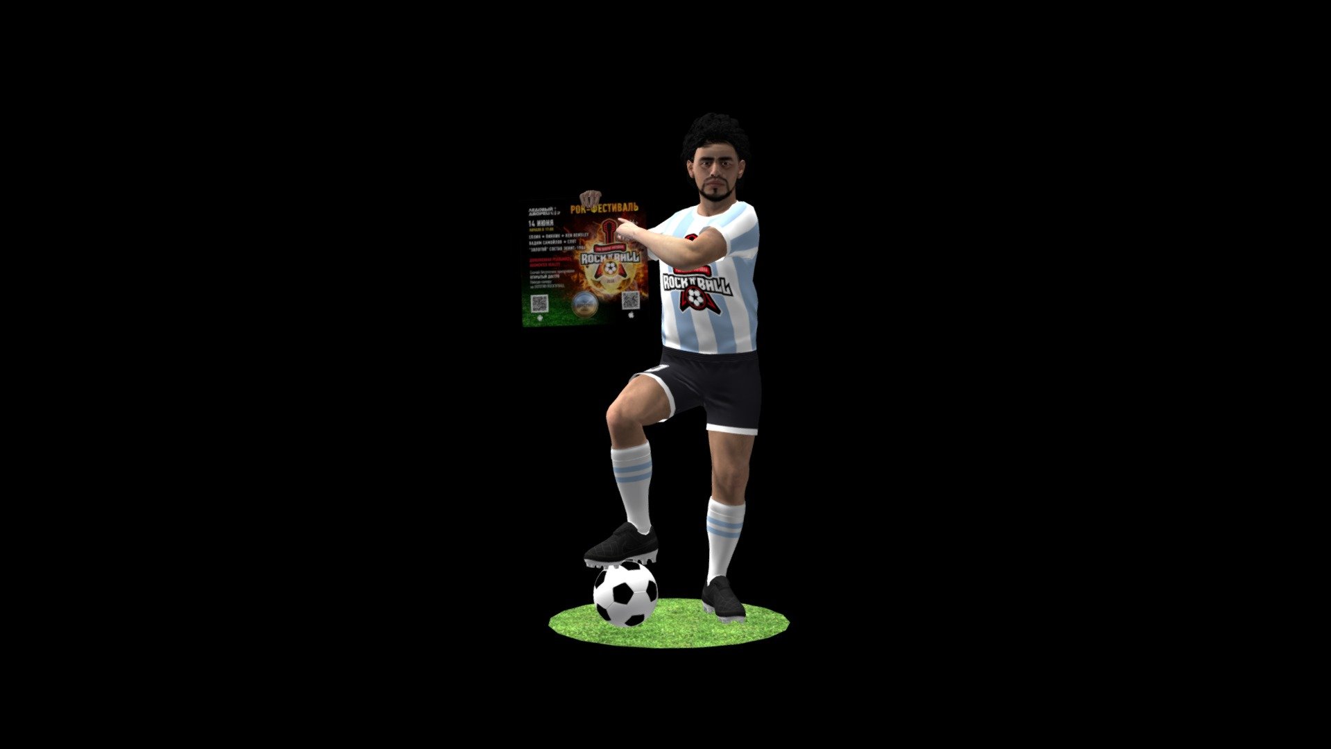 Maradona 3d Model By Arleap Starcatcherspb A7a598d Sketchfab