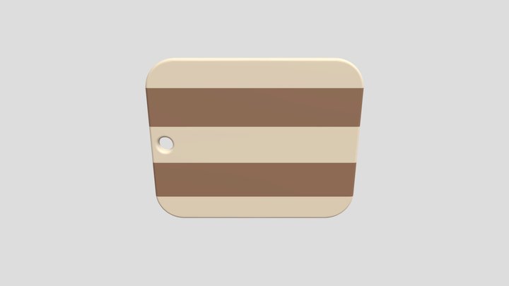 Laminated Board Strip 3D Model