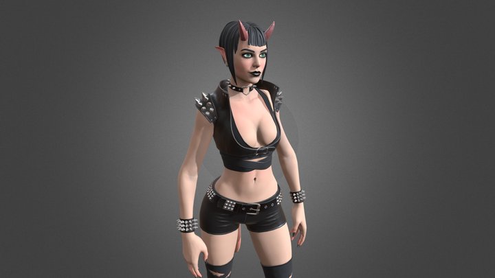 Devil Girl 3D Model