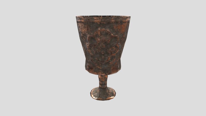 Low Poly Textured Chalice D Clauson 3D Model