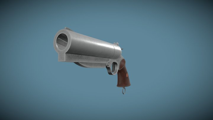 Hellboy Classic Gun 3D Model