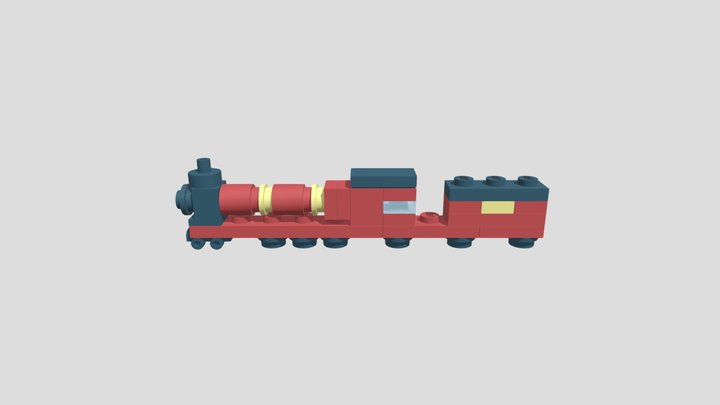 Lego Hogwarts express engine 3D Model