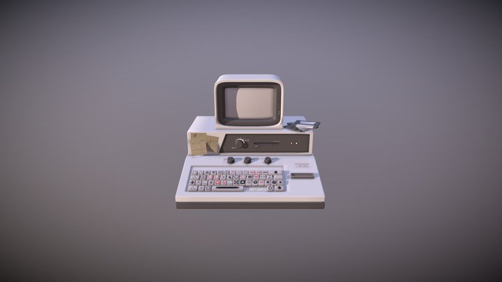 Sci-fi Retro Computer 3D Model