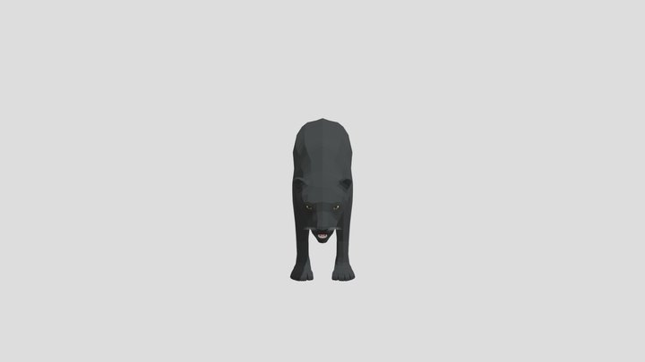 Low Poly Black Panther