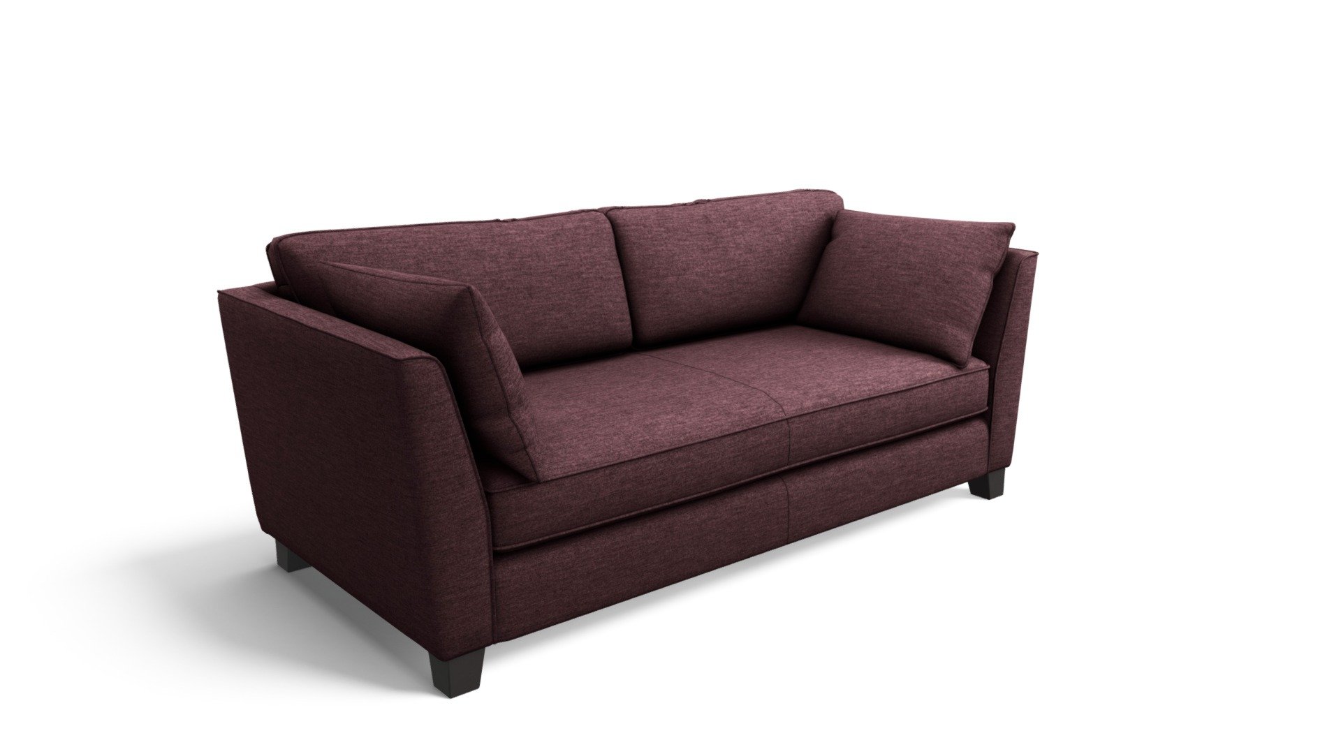 Wolseley 3 Seater Sofa, Herringbone Amethyst