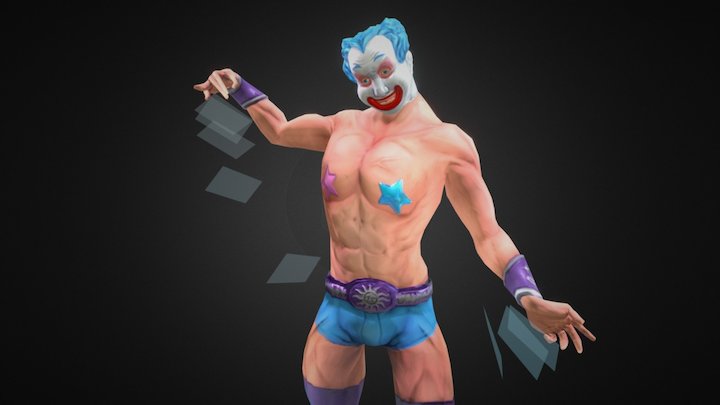 Clown Luchador 3D Model