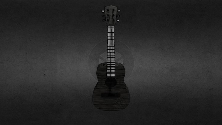 Acoustic Guitar 3D Model
