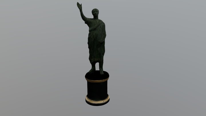 HCM 155 Statuette Of A Male Figure Animation 3D Model