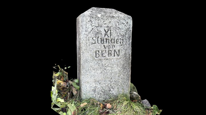 Distanzstein «XI Stunden von Bern» vor Rybrügg – Modello 3D gratuito STL
