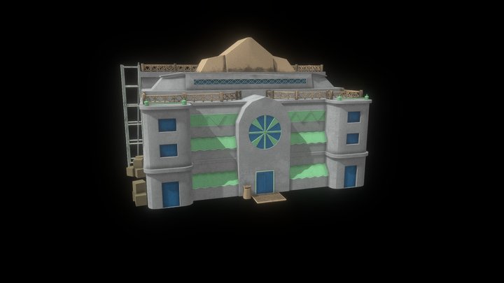 Croydon Building Art Deco Recreation 3D Model