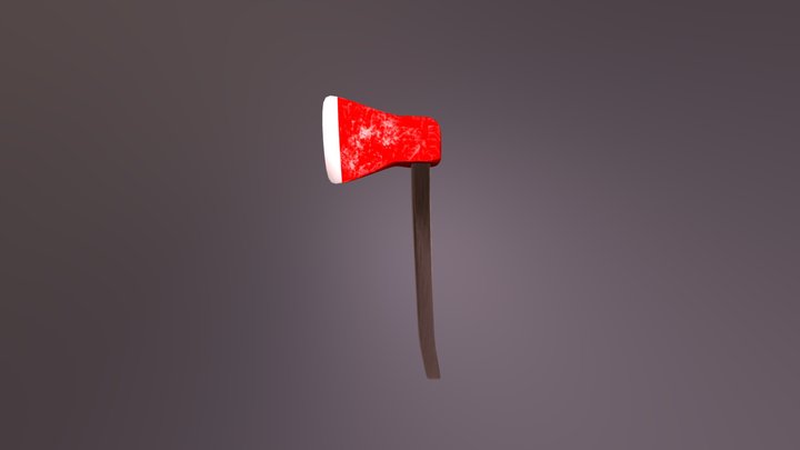 Пожарный Топор - Fire Axe (Low Poly) 3D Model