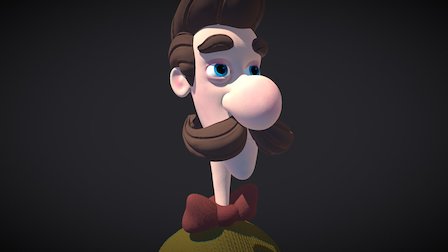 Moustache Zbrush 3D Model
