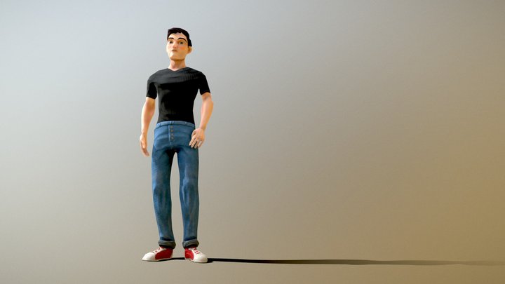 Stylized Male 3D Model