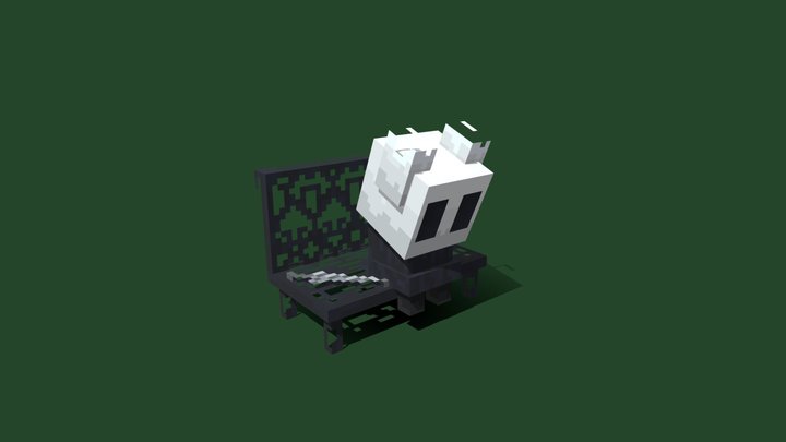(MINECRAFT-HOLLOWKNIGHT) Hollow knight bench 3D Model