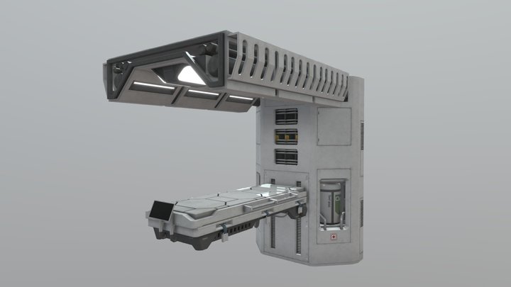 Med Bay Table 3D Model