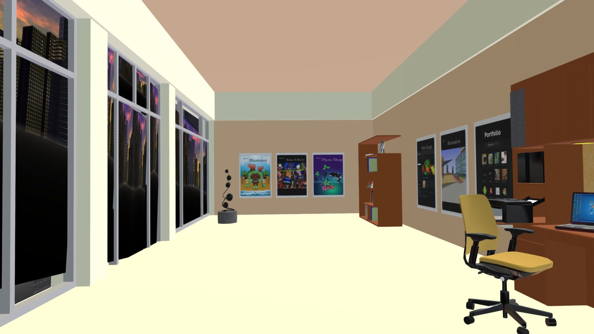 3D Virtual Office - 3D model by lioness7 (@lioness7) [a7b11c2]