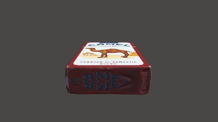 Camel Cigarette Box 3D Model