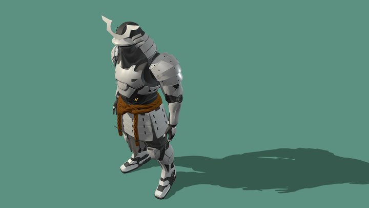 Coursework. Draft (Mecha Samurai - Meiyo- Zen) 3D Model