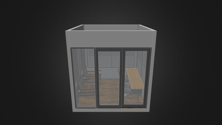 2 Workstations - Medium - Option 1 3D Model